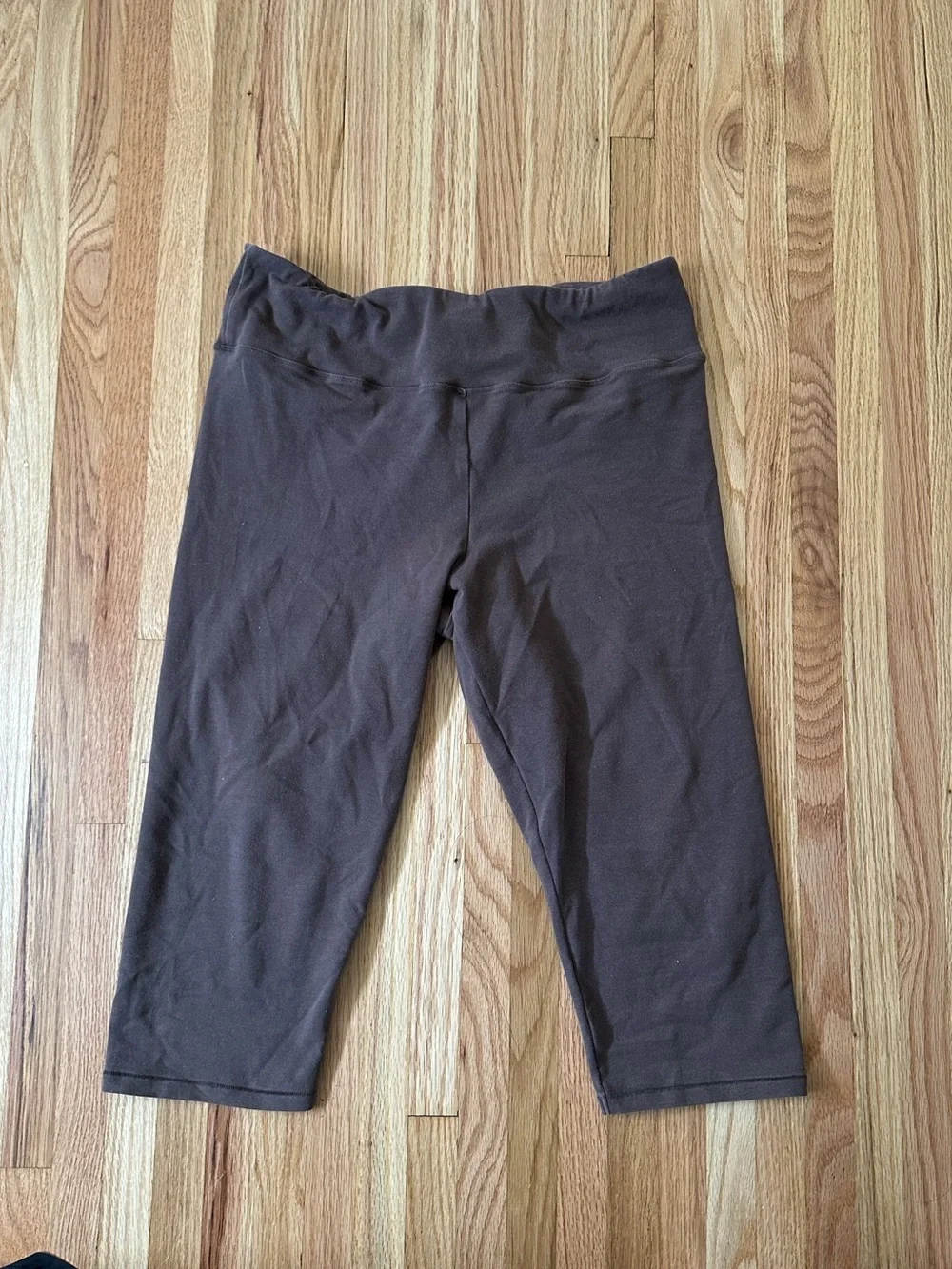 Skims Outdoor Basics Cotton Brown Capri Leggings